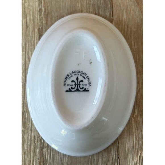 Homestead Resort Virginia Souvenir Oval Bowl 5” Homer Laughlin Trinket Soap Keys - Picture 3 of 3